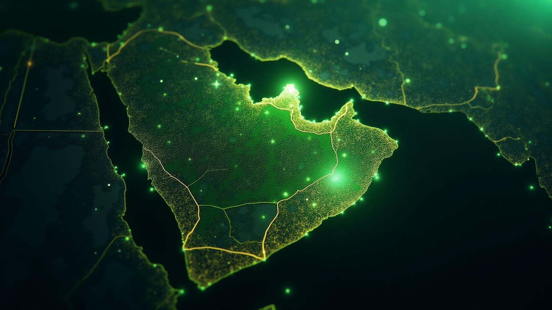 Digital map of Saudi agricultural network
